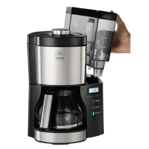 Sortie 💯 Melitta Cafetière Filtre Look Timer 1025-08 Acier Inoxydable, Noir – Cafetière à Filtre ❤️ 6