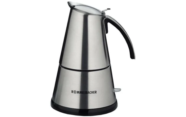 Grosses soldes 🛒 Rommelsbacher Cafetière Italienne 20.EKO 366/E 6 Tasse, Argenté – Pot à Espresso 🌟 1