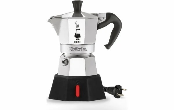 Le moins cher 😀 Bialetti Cafetière Italienne Elettrika 2 Tasse, Argenté – Pot à Espresso 😀 1