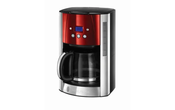 Nouveau ❤️ Russell Hobbs Cafetière Filtre Luna Solar Rouge – Cafetière à Filtre 🌟 1