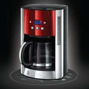 Nouveau ❤️ Russell Hobbs Cafetière Filtre Luna Solar Rouge – Cafetière à Filtre 🌟 9